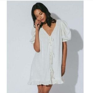 Cleobella Fiona Ivory Mini Dress NWOT